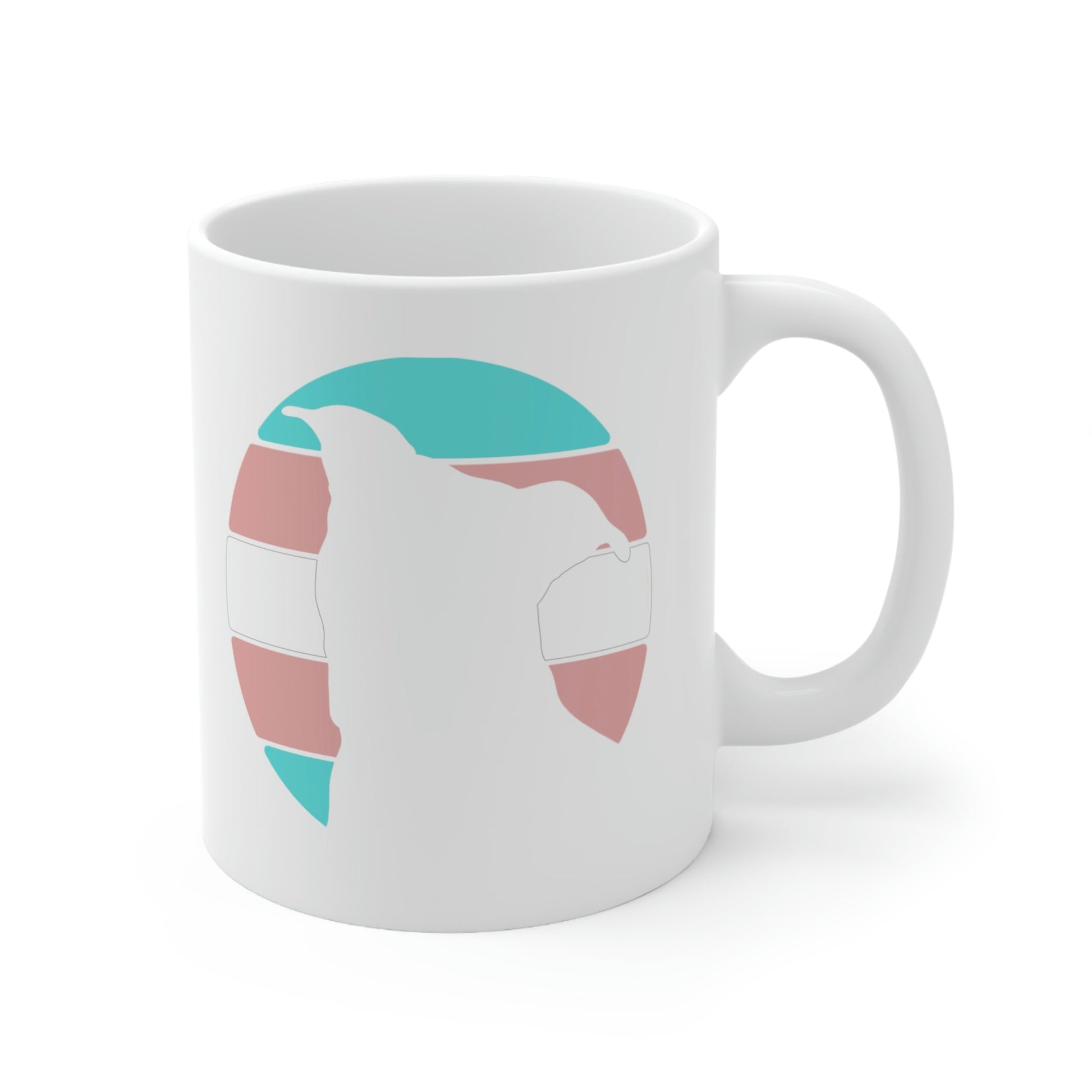 Trans Pride | Pit Bull Silhouette | Mug - Detezi Designs-29799138075156045889