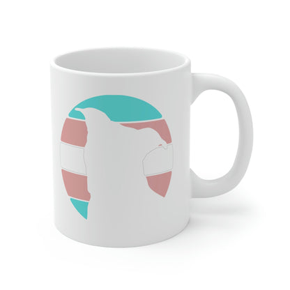 Trans Pride | Pit Bull Silhouette | Mug - Detezi Designs-29799138075156045889