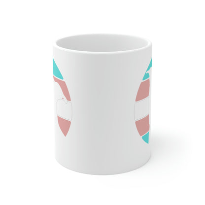 Trans Pride | Pit Bull Silhouette | Mug - Detezi Designs-29799138075156045889