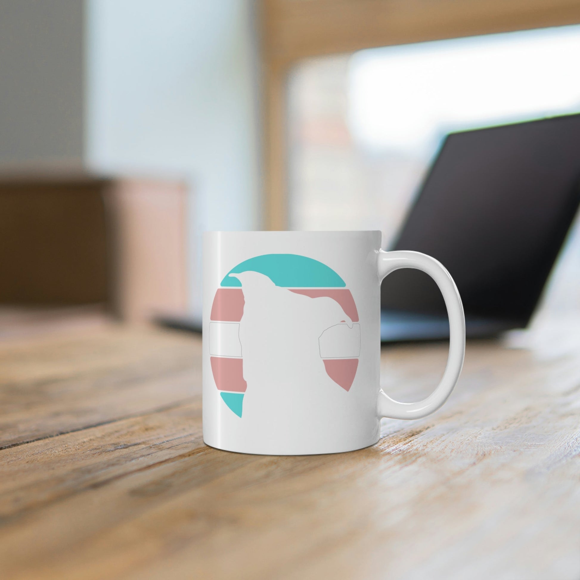 Trans Pride | Pit Bull Silhouette | Mug - Detezi Designs-29799138075156045889