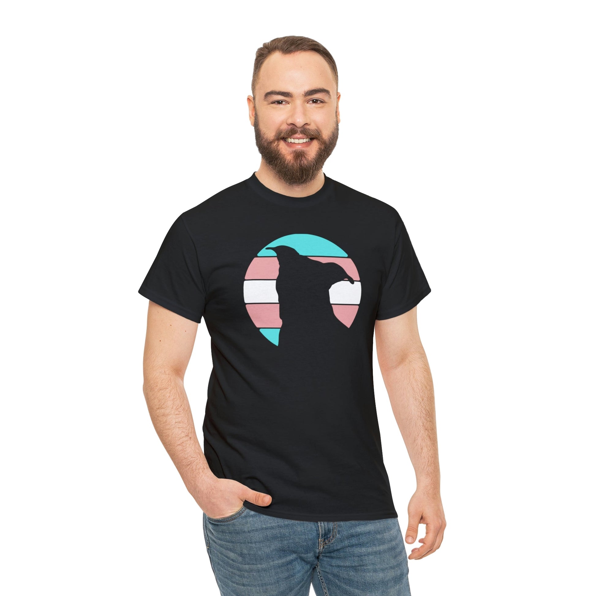 Trans Pride | Pit Bull Silhouette | T-shirt - Detezi Designs-23503337033773020149