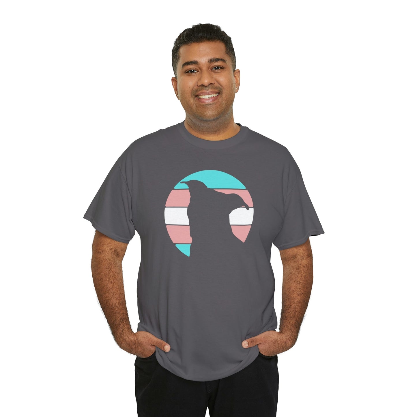 Trans Pride | Pit Bull Silhouette | T-shirt - Detezi Designs-23573977887976012637
