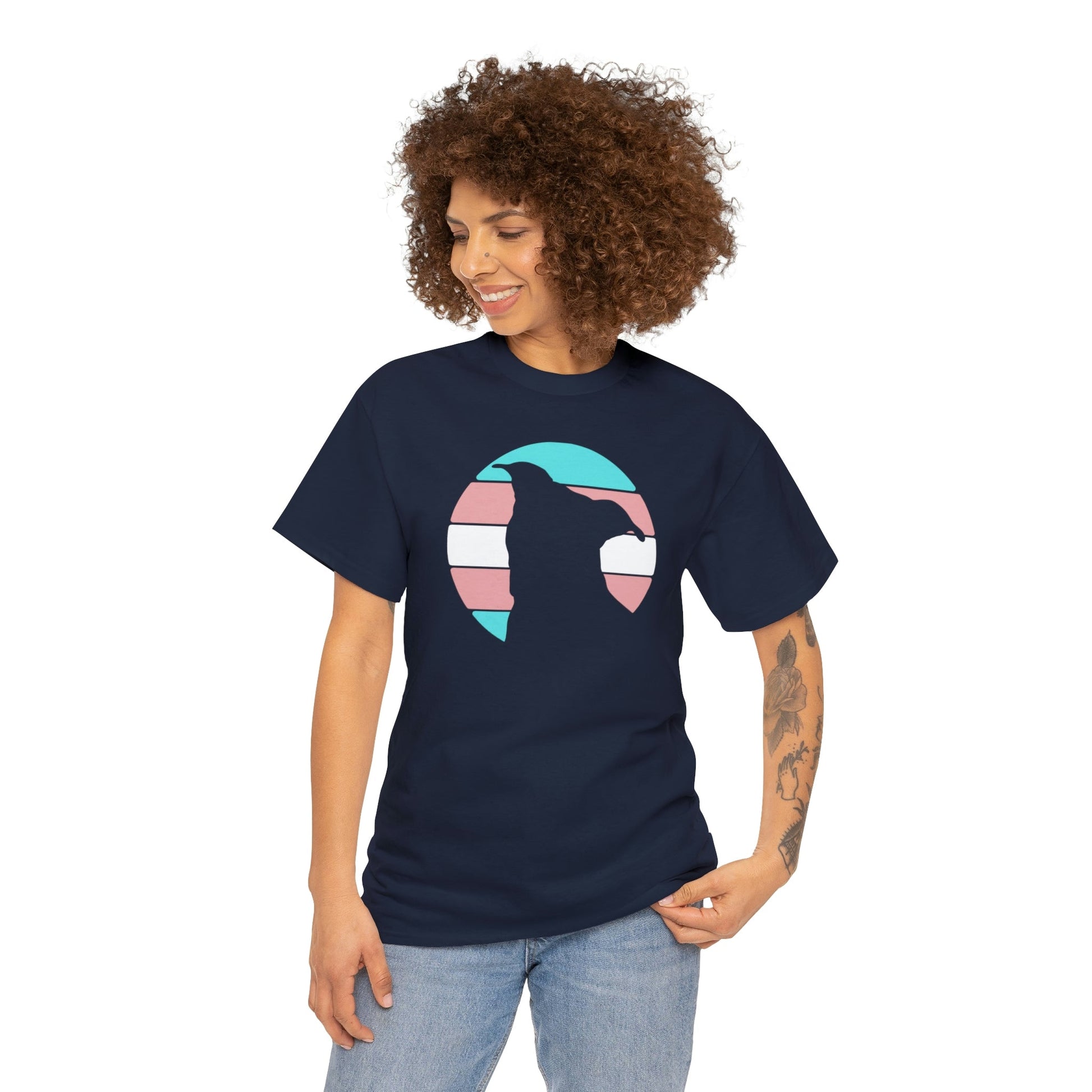 Trans Pride | Pit Bull Silhouette | T-shirt - Detezi Designs-55606099955236338380