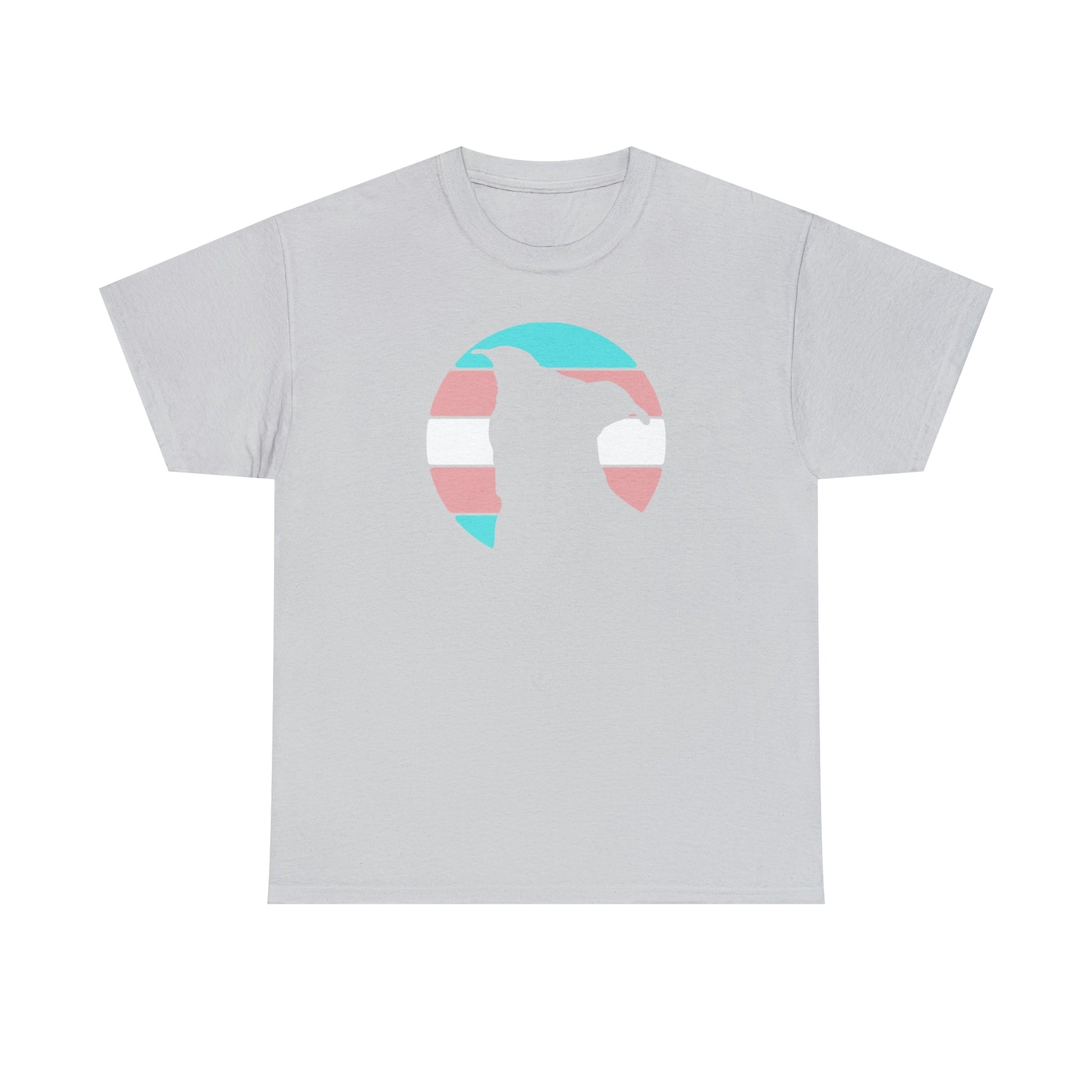 Trans Pride | Pit Bull Silhouette | T-shirt - Detezi Designs-98846571980372242744
