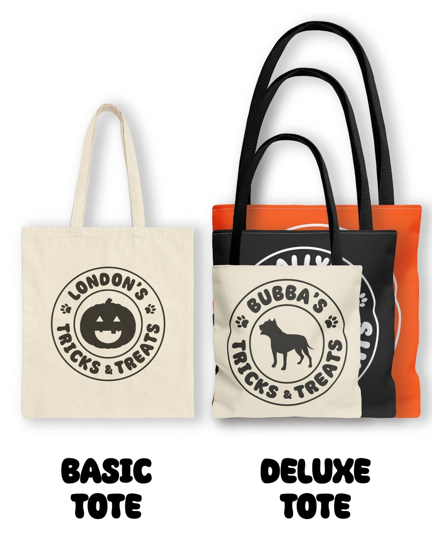 Tricks & Treats | Fully Customizable Tote Bag - Detezi Designs-FCT001