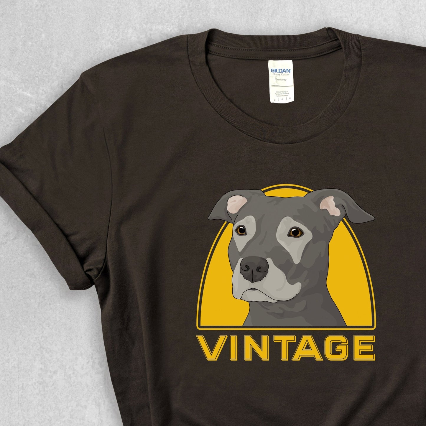 Vintage Dog | T-shirt - Detezi Designs-22243202964968874815