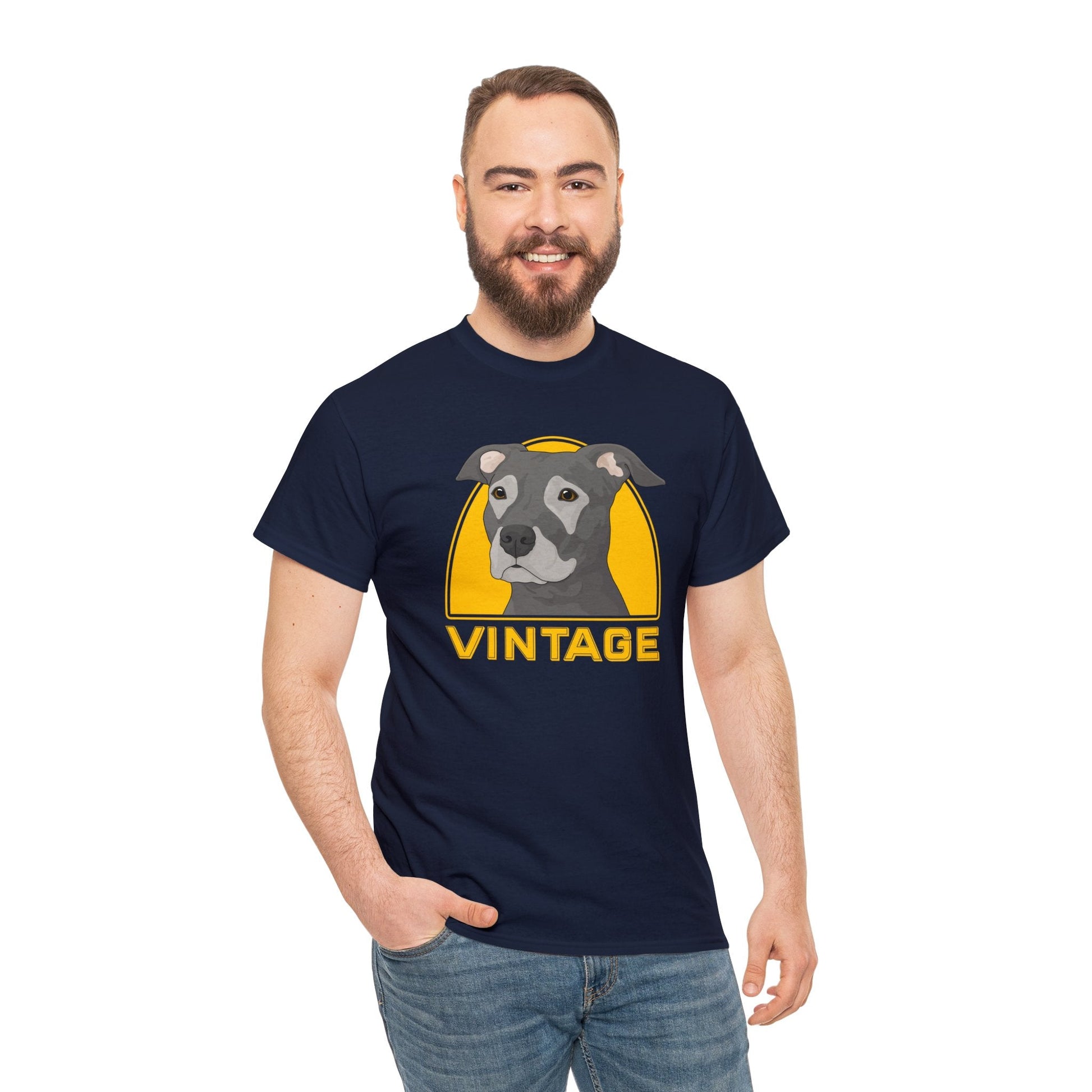 Vintage Dog | T-shirt - Detezi Designs-27703669926671510226