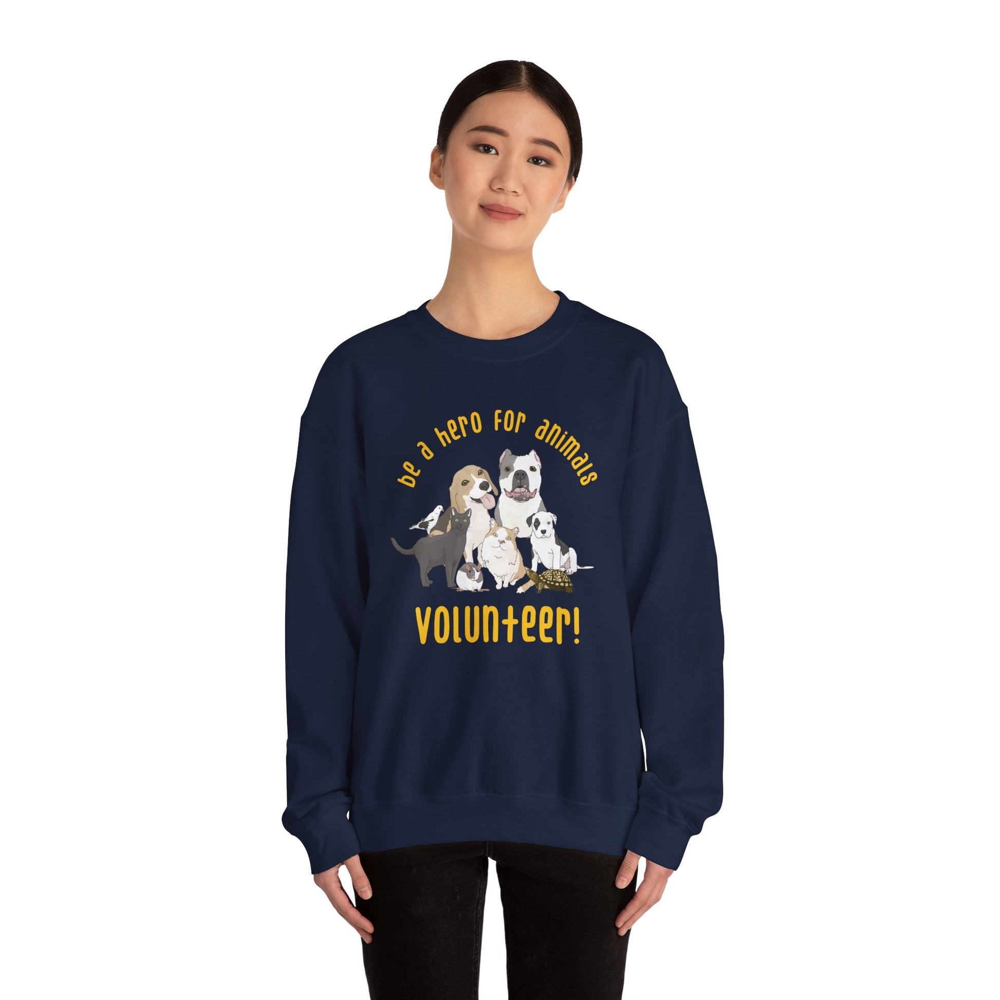 Volunteer! | Crewneck Sweatshirt - Detezi Designs-26883891278938236366