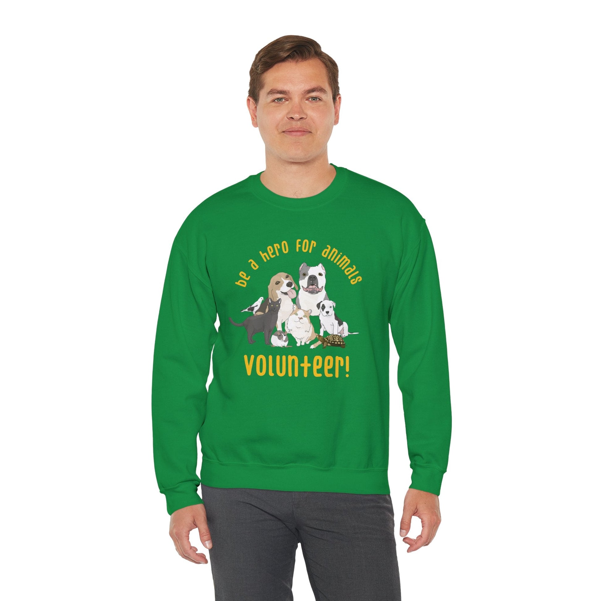 Volunteer! | Crewneck Sweatshirt - Detezi Designs-26883891278938236366