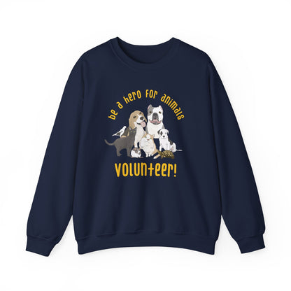 Volunteer! | Crewneck Sweatshirt - Detezi Designs-47929798879971558106