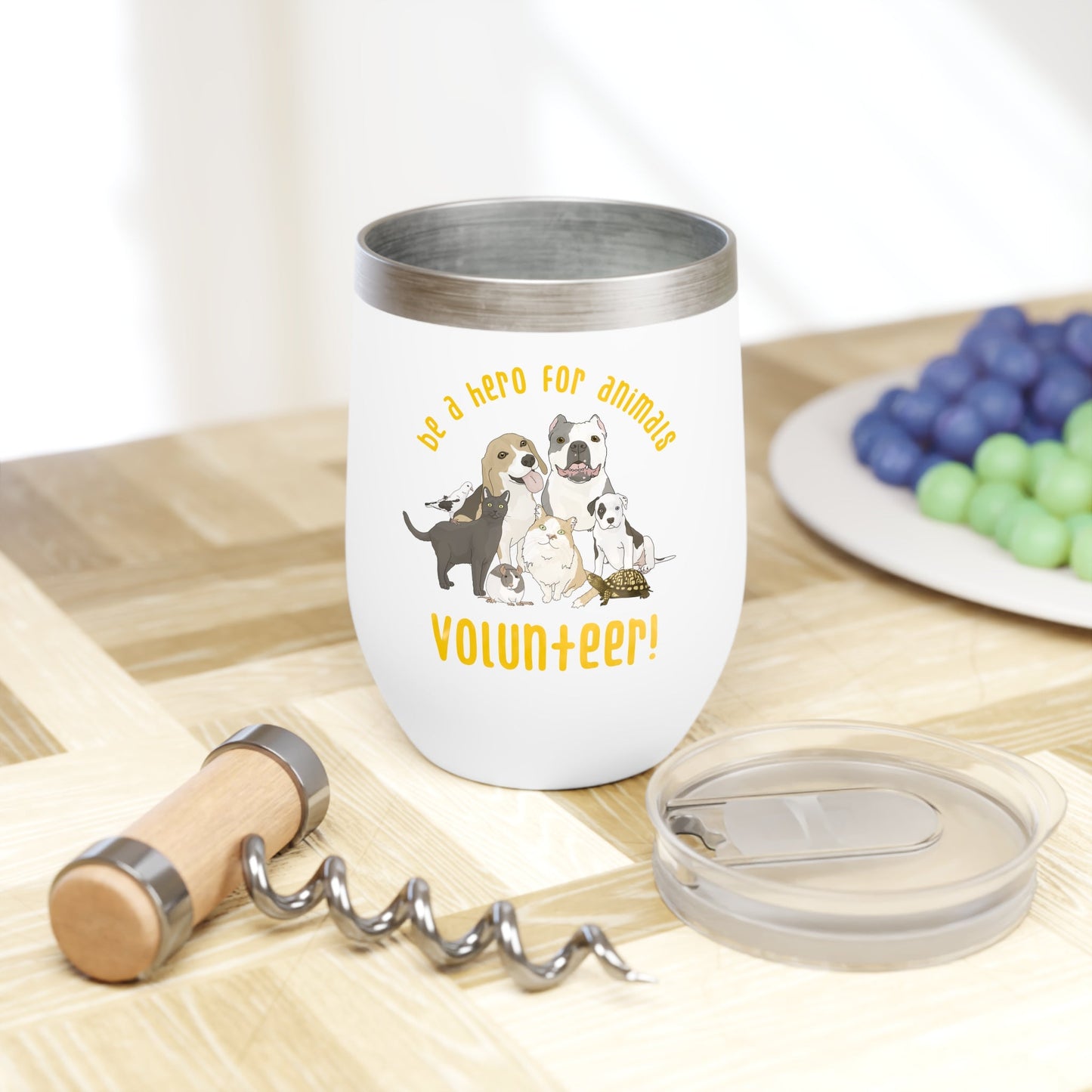 Volunteer! | Wine Tumbler - Detezi Designs-21531276190021525967