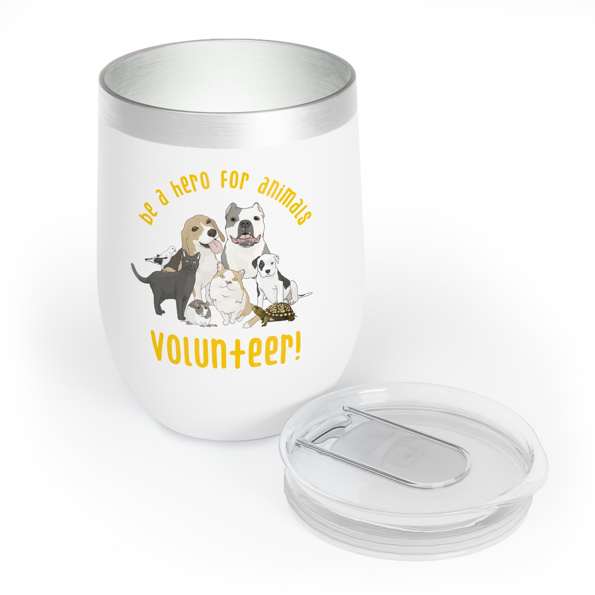 Volunteer! | Wine Tumbler - Detezi Designs-21531276190021525967