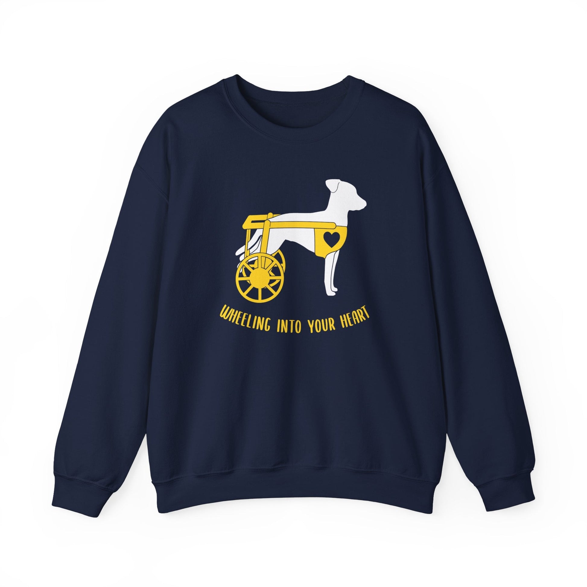 Wheeling Into Your Heart | Crewneck Sweatshirt - Detezi Designs-22025480107157334925