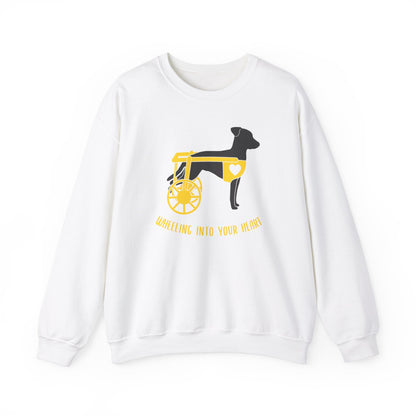 Wheeling Into Your Heart | Crewneck Sweatshirt - Detezi Designs-30448790388770989345