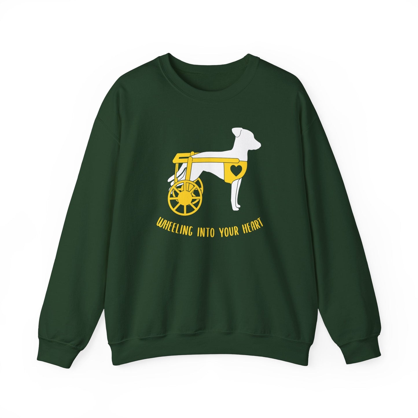 Wheeling Into Your Heart | Crewneck Sweatshirt - Detezi Designs-31938702384303755823