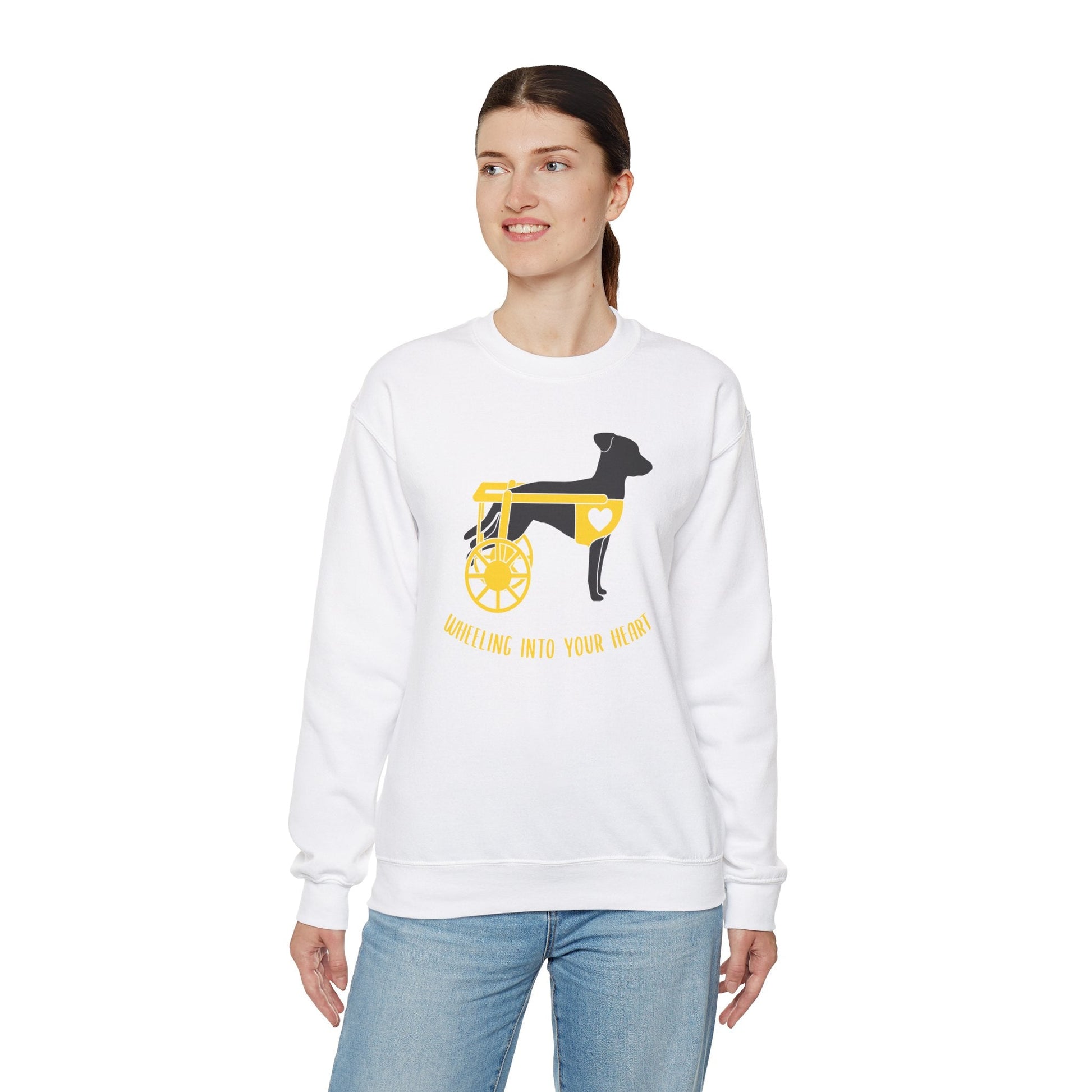 Wheeling Into Your Heart | Crewneck Sweatshirt - Detezi Designs-31938702384303755823