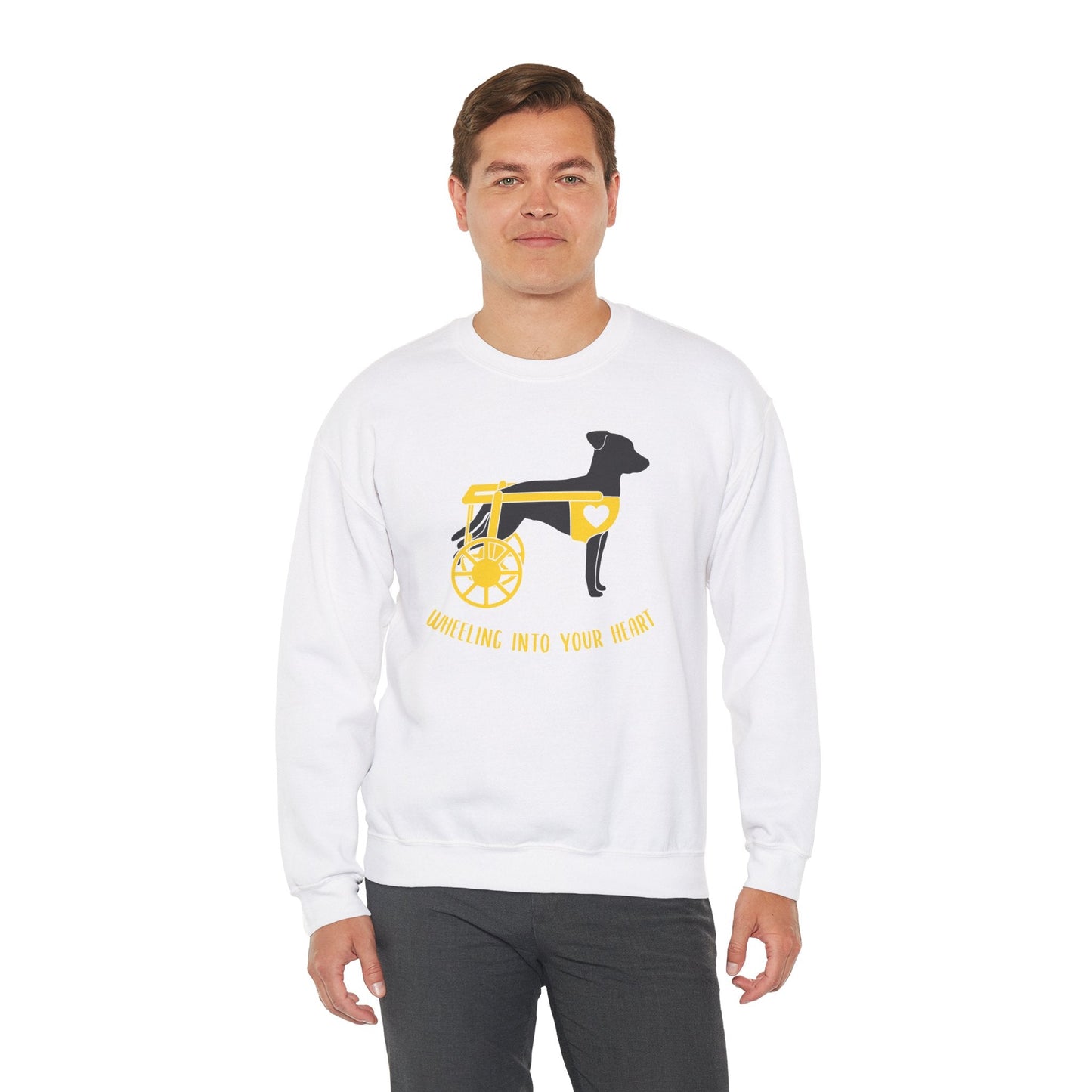 Wheeling Into Your Heart | Crewneck Sweatshirt - Detezi Designs-31938702384303755823