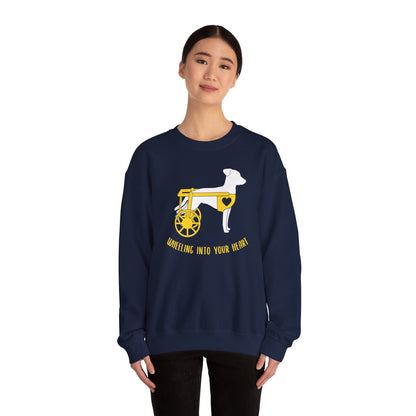 Wheeling Into Your Heart | Crewneck Sweatshirt - Detezi Designs-31938702384303755823