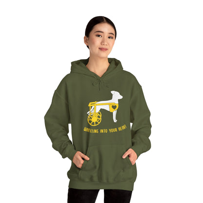 Wheeling Into Your Heart | Hooded Sweatshirt - Detezi Designs-26954507340079724495