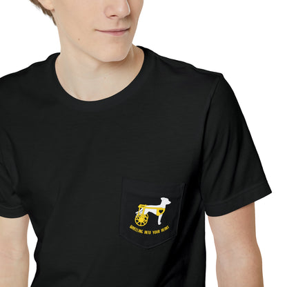 Wheeling Into Your Heart | Pocket T-shirt - Detezi Designs-76796731006397836889