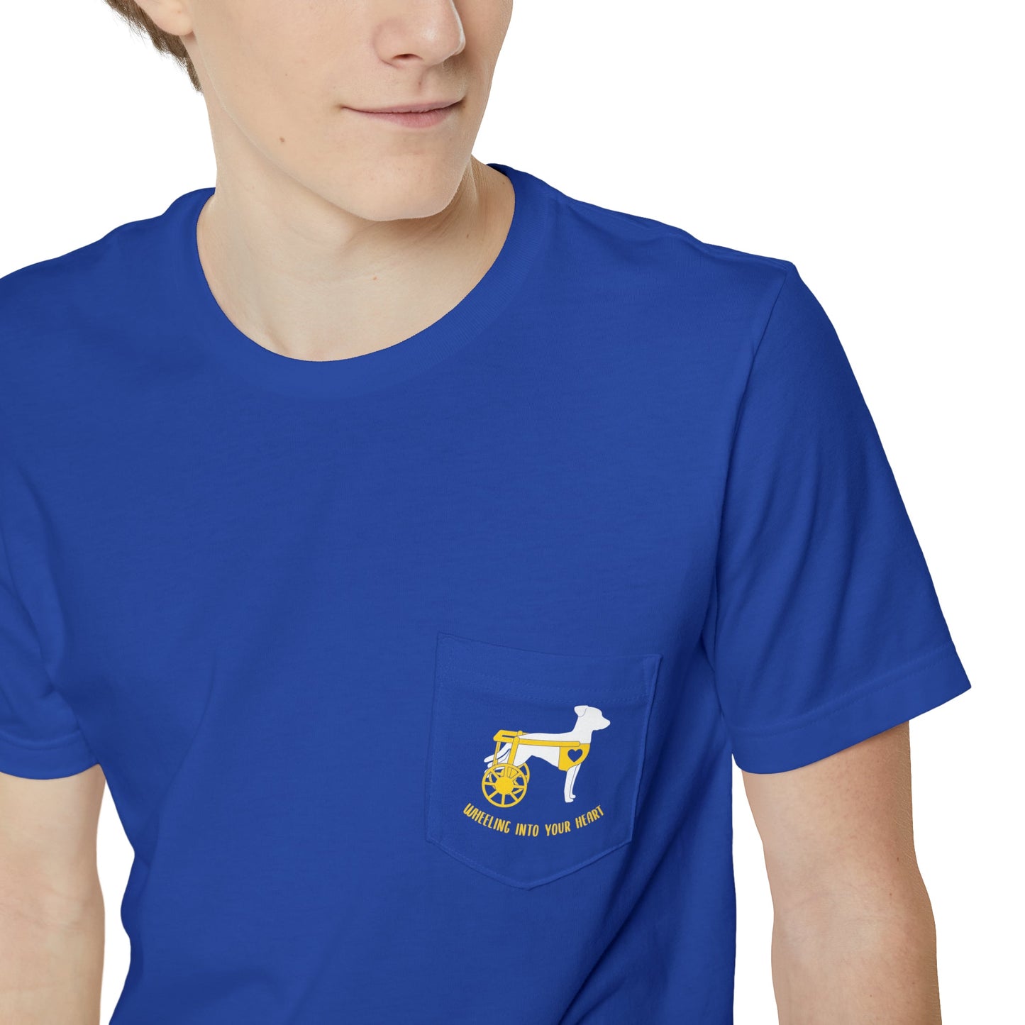 Wheeling Into Your Heart | Pocket T-shirt - Detezi Designs-76796731006397836889