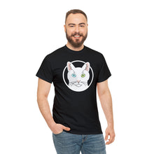Load image into Gallery viewer, White DSH Cat Circle | T-shirt - Detezi Designs-17314581046589838191
