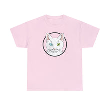 Load image into Gallery viewer, White DSH Cat Circle | T-shirt - Detezi Designs-25265593759978695046
