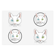 Load image into Gallery viewer, White DSH Cat | Sticker Sheet - Detezi Designs-22524939908474804403
