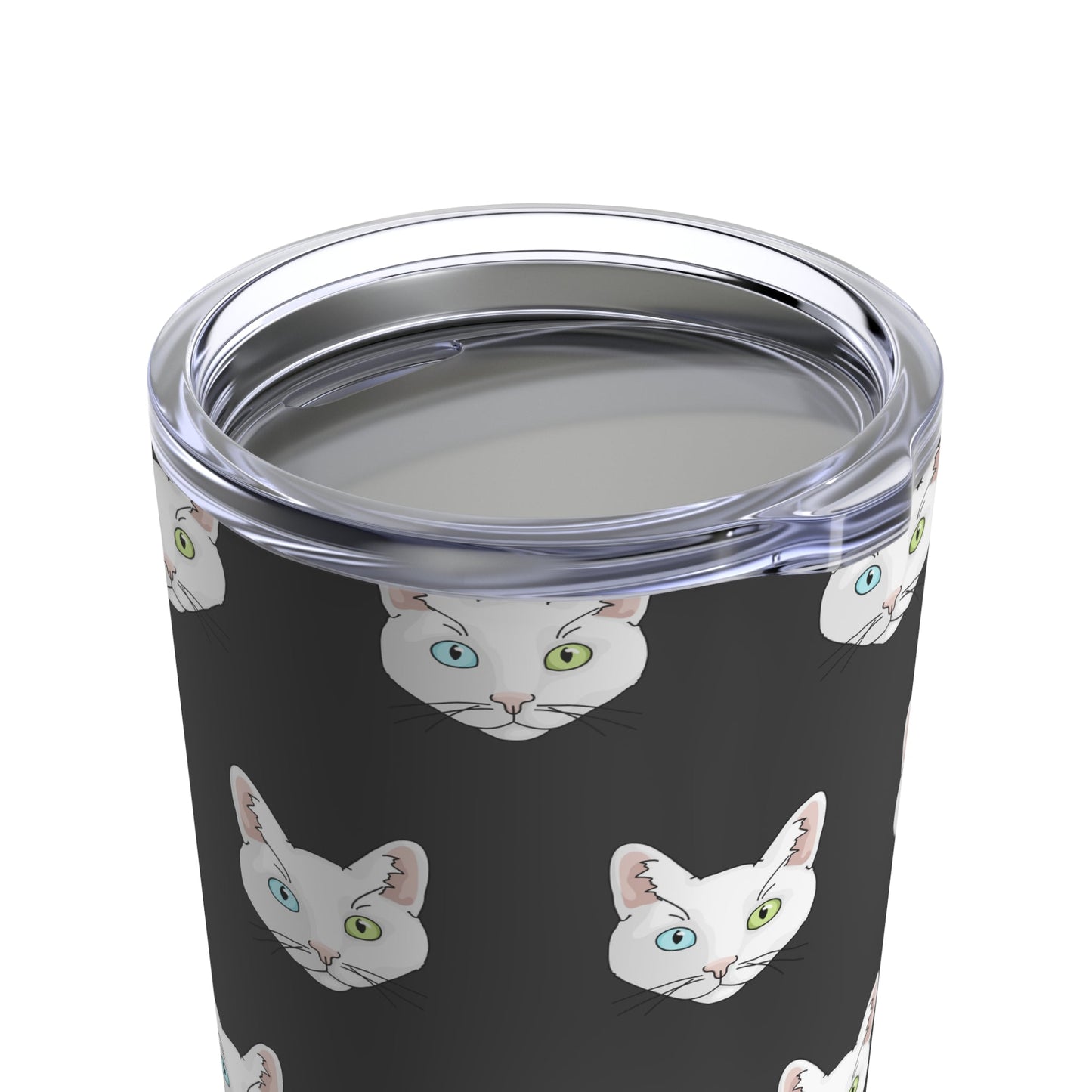 White DSH Cat | Tumbler - Detezi Designs-14415491067929872416