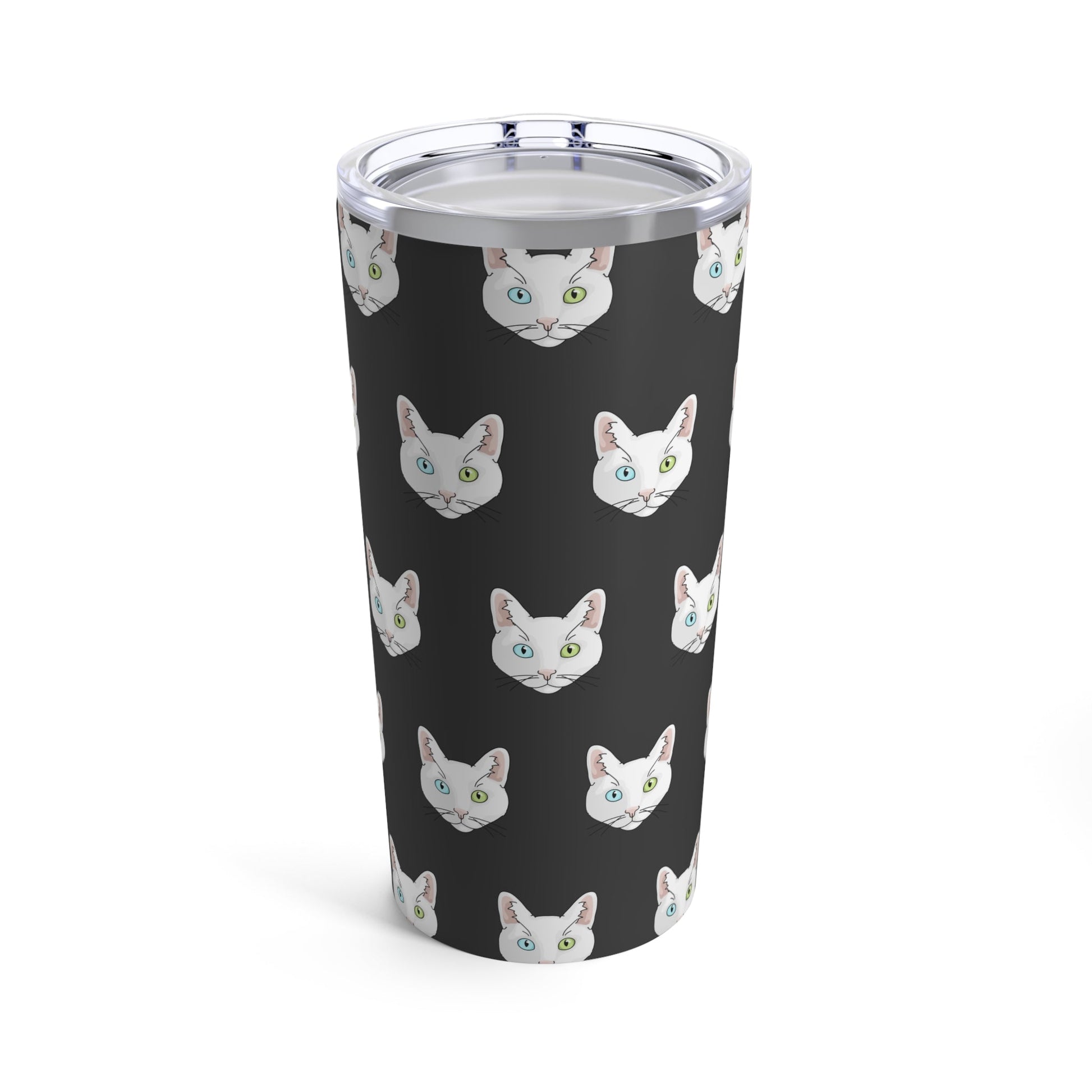 White DSH Cat | Tumbler - Detezi Designs-14415491067929872416