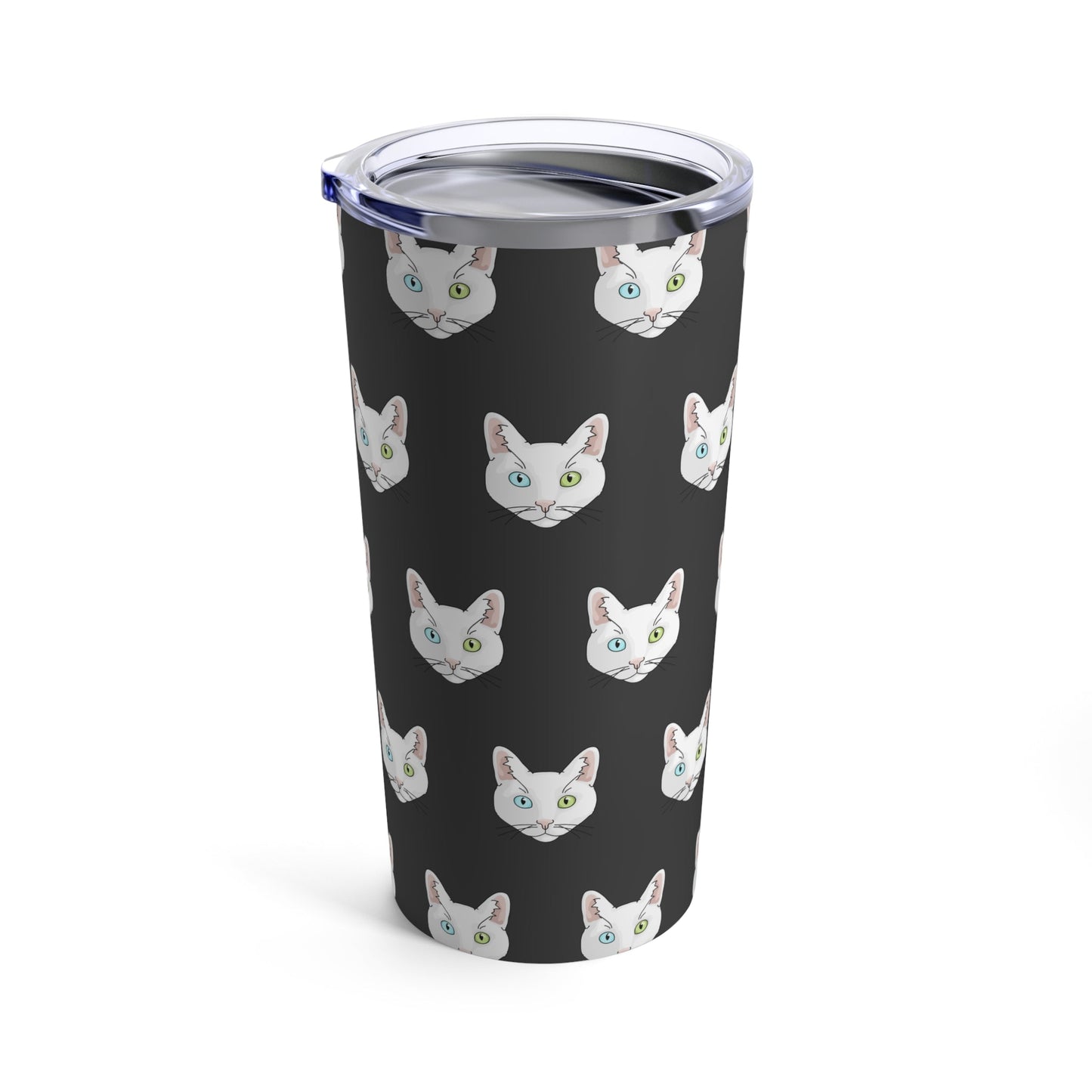 White DSH Cat | Tumbler - Detezi Designs-14415491067929872416