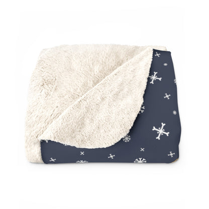 Winter American Bulldog Blanket | Sherpa Fleece - Detezi Designs-44354384245271797475