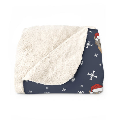 Winter American Bully Blanket | Sherpa Fleece - Detezi Designs-60395513333196771898