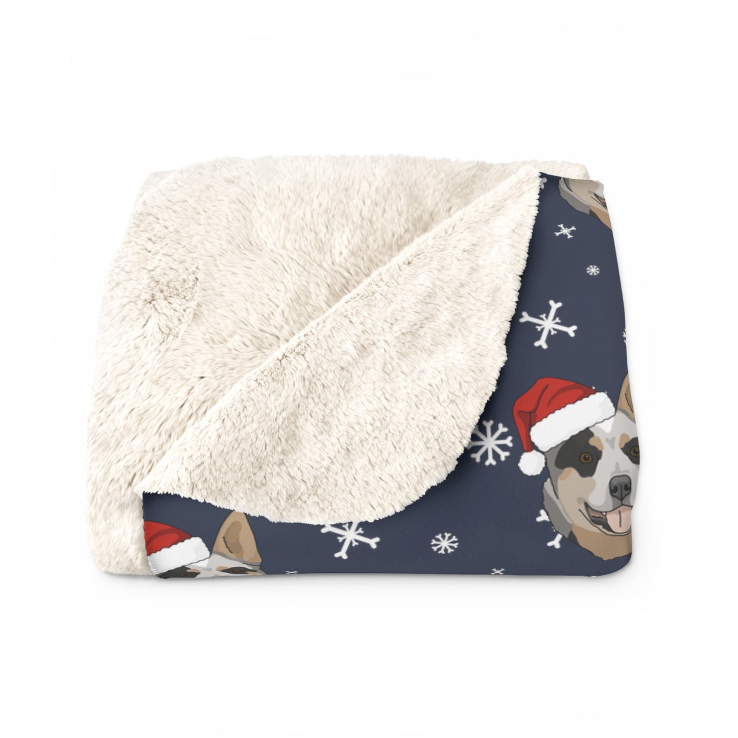 Winter Australian Cattle Dog Blanket | Sherpa Fleece - Detezi Designs-80728163301398037210