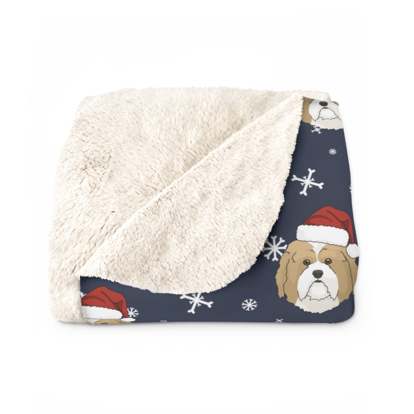 Winter Havanese Blanket | Sherpa Fleece - Detezi Designs-30758006623559981927