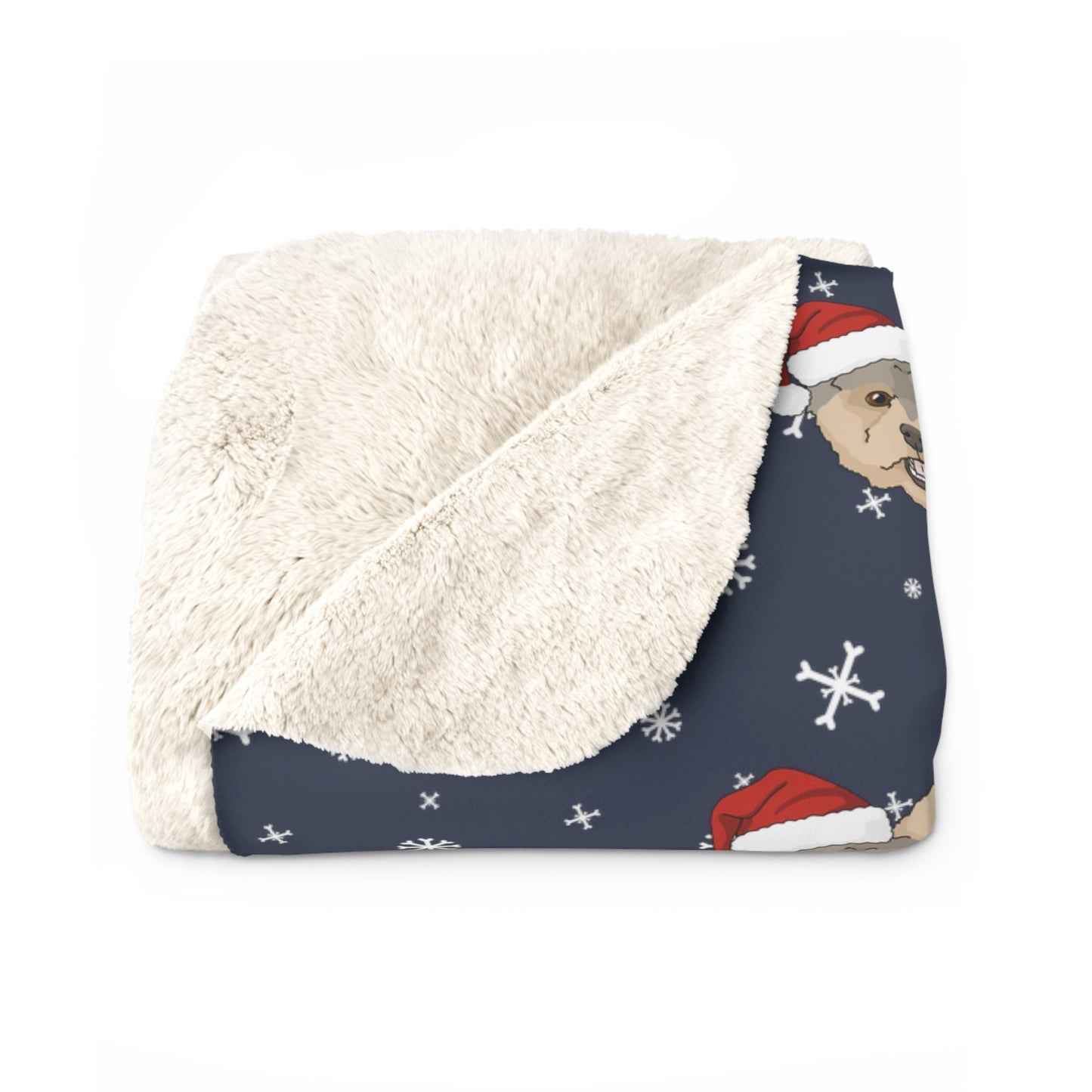 Winter Yorkshire Terrier Blanket | Sherpa Fleece - Detezi Designs-12896774292727685446