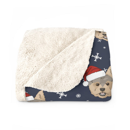 Winter Yorkshire Terrier Blanket | Sherpa Fleece - Detezi Designs-12896774292727685446