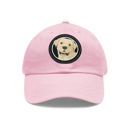 Yellow Labrador Retriever Circle | Dad Hat - Detezi Designs-15852322173013715249