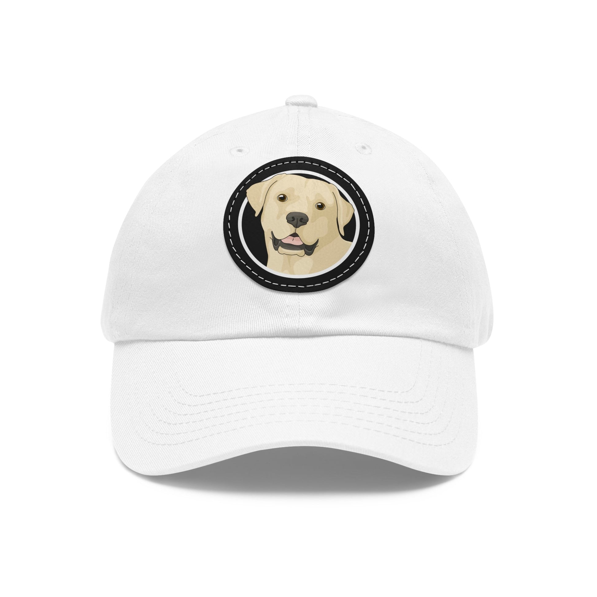 Yellow Labrador Retriever Circle | Dad Hat - Detezi Designs-17847208829011489722