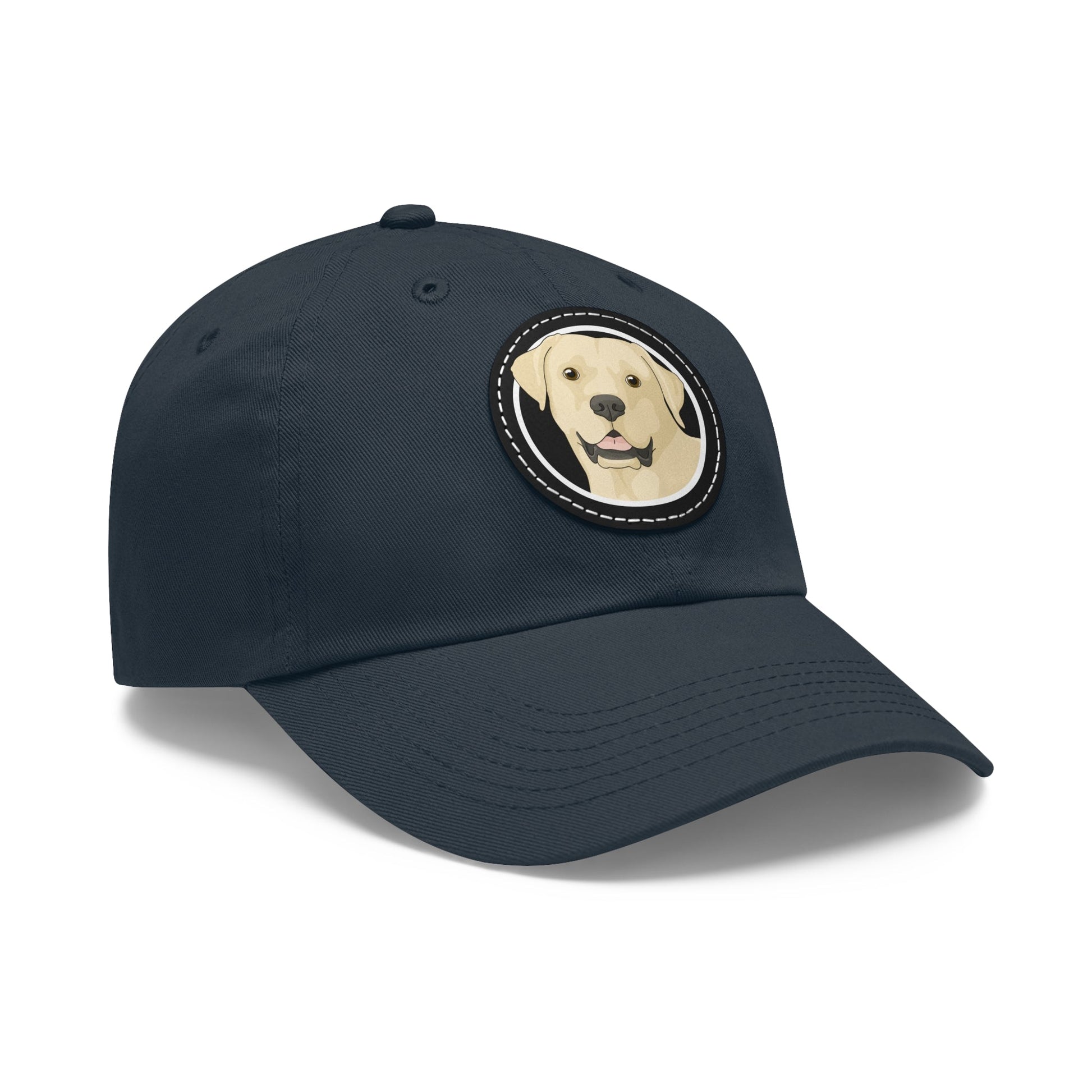 Yellow Labrador Retriever Circle | Dad Hat - Detezi Designs-26273993121320500822