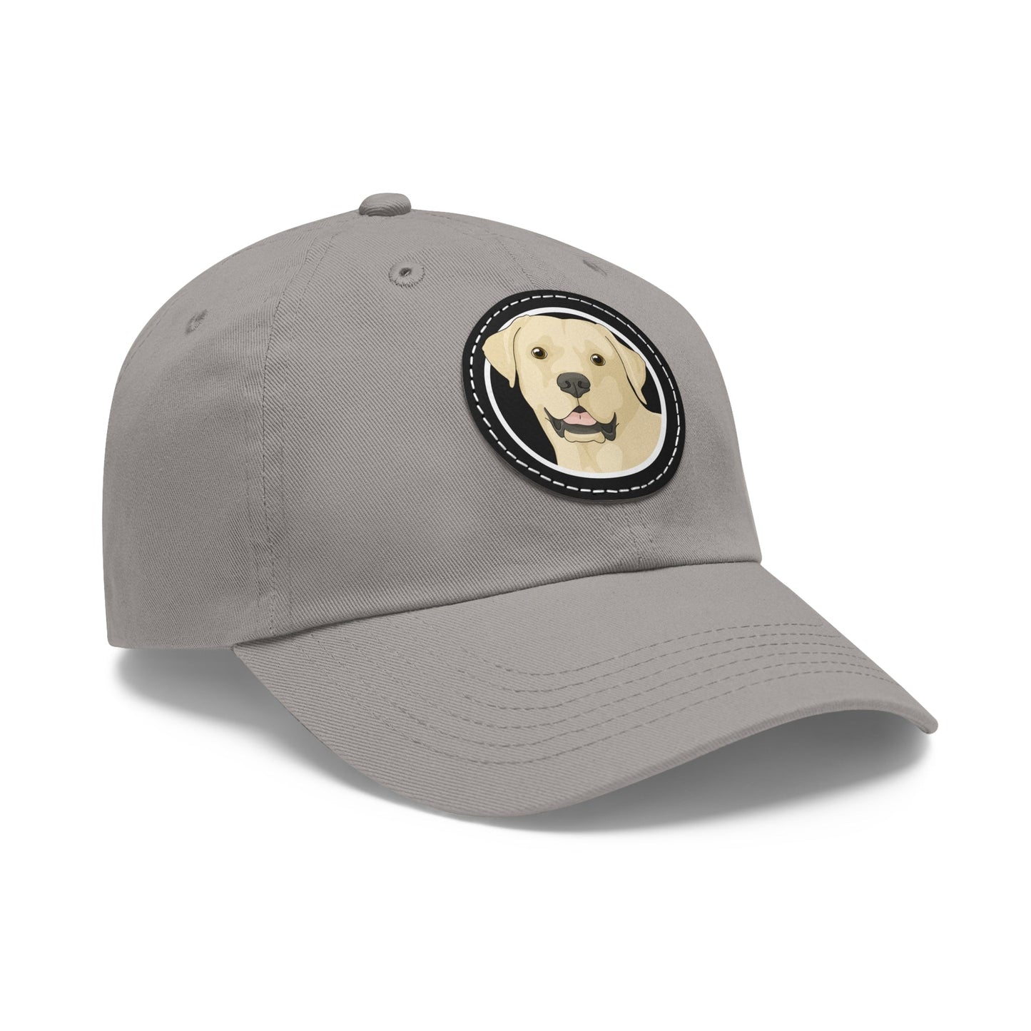 Yellow Labrador Retriever Circle | Dad Hat - Detezi Designs-26273993121320500822