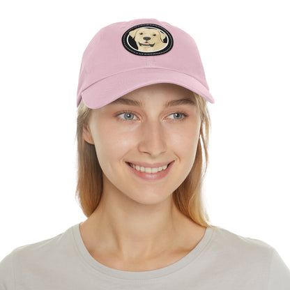 Yellow Labrador Retriever Circle | Dad Hat - Detezi Designs-26273993121320500822