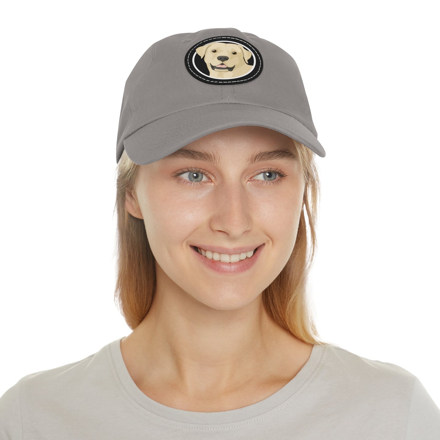 Yellow Labrador Retriever Circle | Dad Hat - Detezi Designs-26273993121320500822