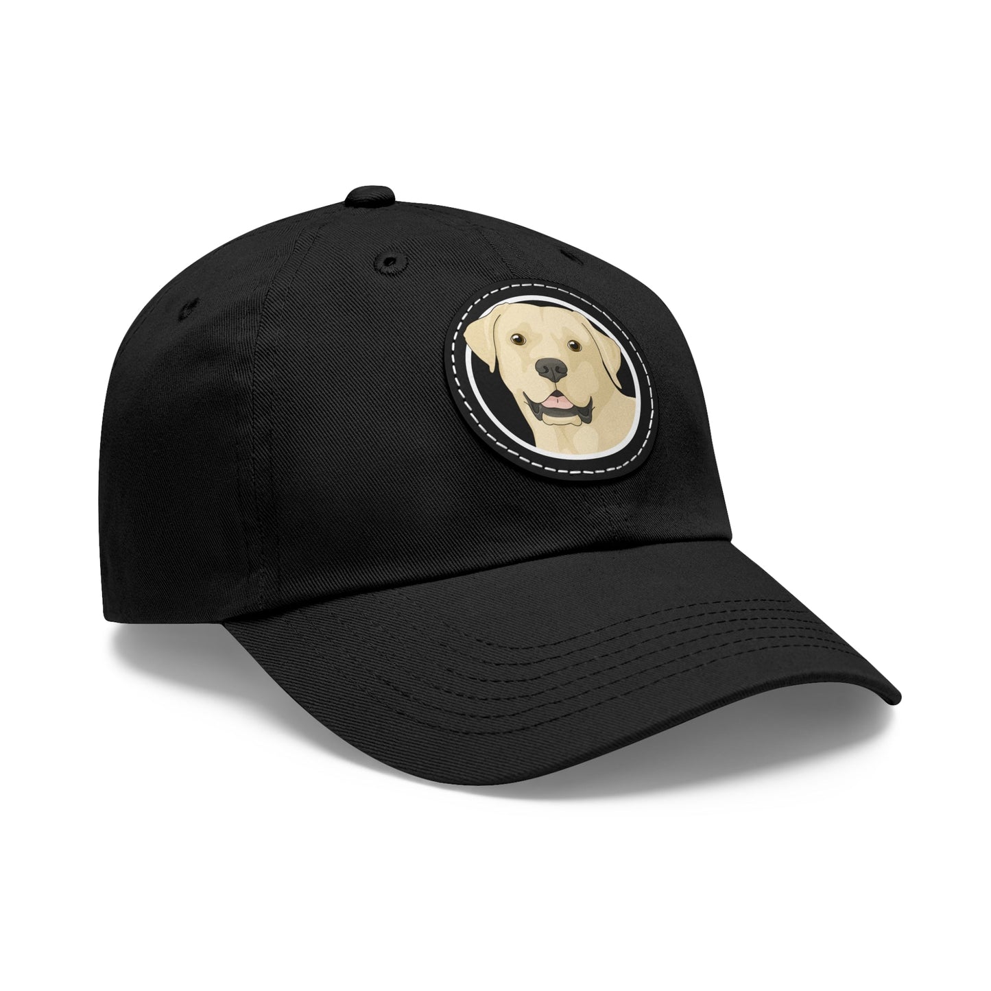 Yellow Labrador Retriever Circle | Dad Hat - Detezi Designs-26273993121320500822