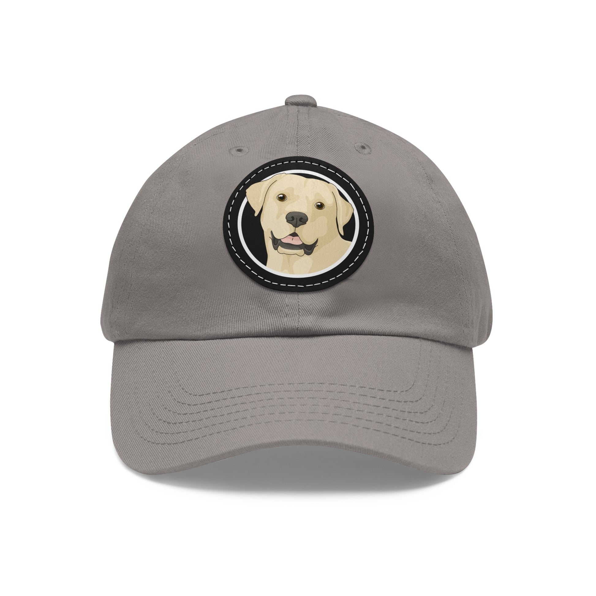 Yellow Labrador Retriever Circle | Dad Hat - Detezi Designs-26273993121320500822