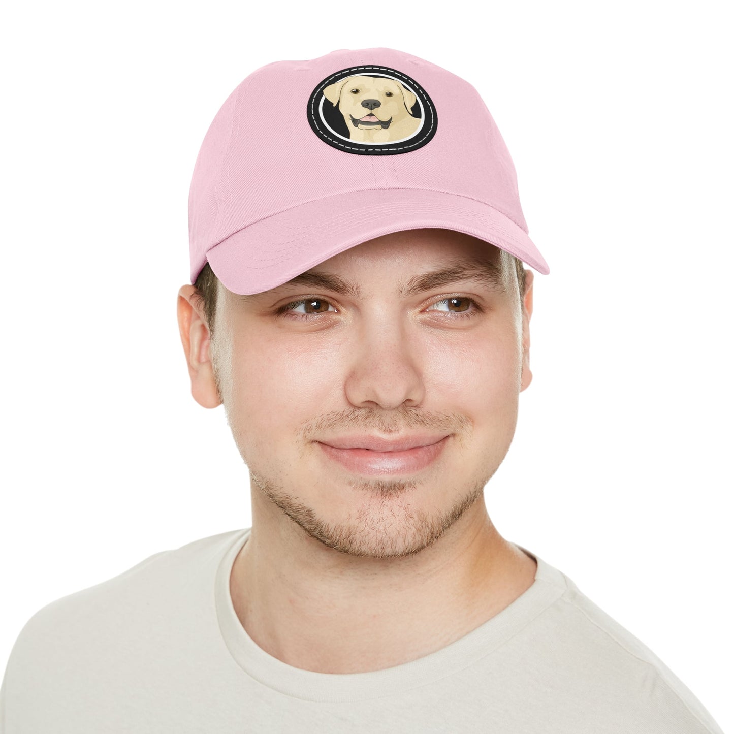 Yellow Labrador Retriever Circle | Dad Hat - Detezi Designs-26273993121320500822