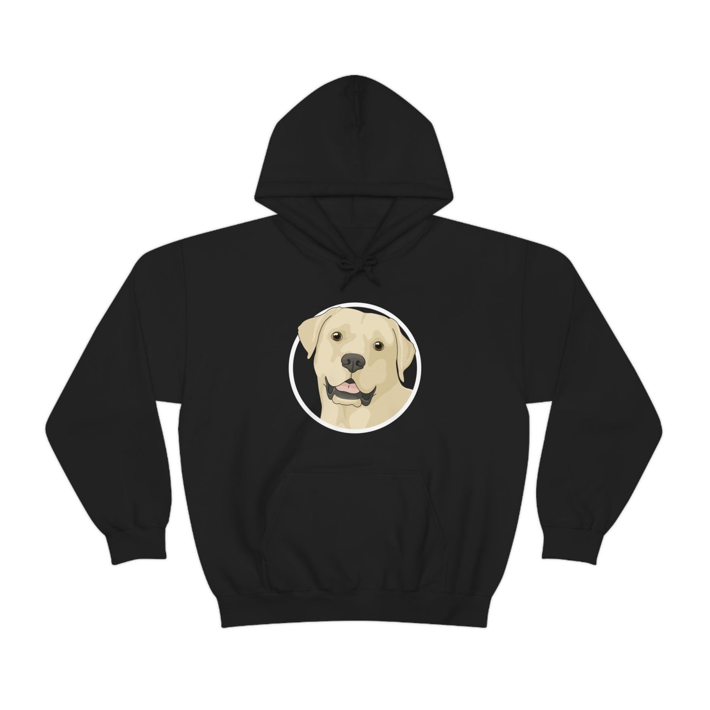 Yellow Labrador Retriever Circle | Hooded Sweatshirt - Detezi Designs-11150327462597961895