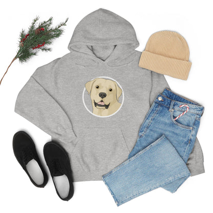 Yellow Labrador Retriever Circle | Hooded Sweatshirt - Detezi Designs-20509410872634861271