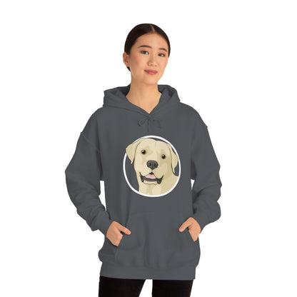 Yellow Labrador Retriever Circle | Hooded Sweatshirt - Detezi Designs-20509410872634861271