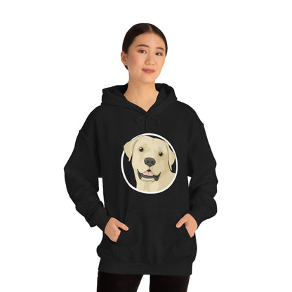 Yellow Labrador Retriever Circle | Hooded Sweatshirt - Detezi Designs-20509410872634861271